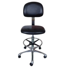 Lab Cleanroom Hospital Vinyl Leather Antistatic Industrial ESD Chair With Wheel